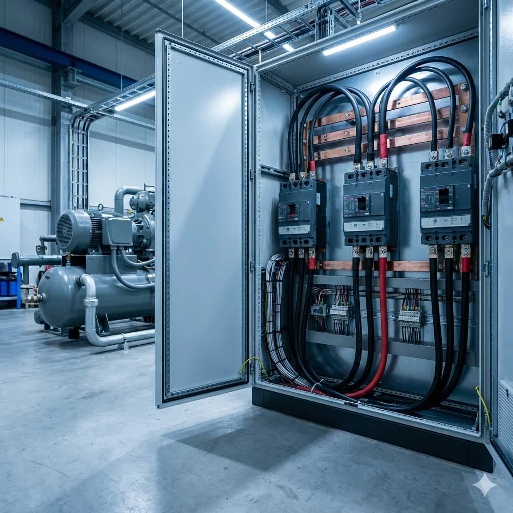 Mantenimiento a tablero eléctrico industrial trifásico